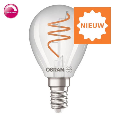 Osram Vintage Deco 1906 Spiraal Kogellamp Led  CLP40H/ 4,6Watt E14 Dimbaar Helder