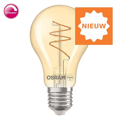 Osram Vintage Deco 1906 Spiraal A60 Led CLA40/ 4,9Watt E27 Dimbaar Gold