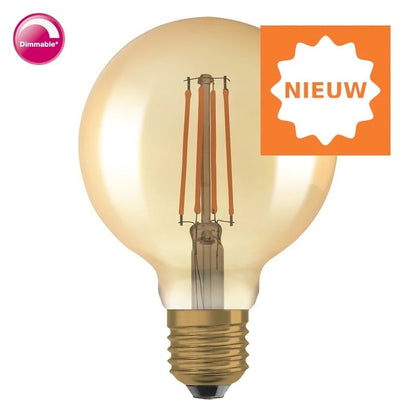 Osram Vintage 1906 Filament G95 LED lamp 6,5 Watt E27 LED 2400K Gold