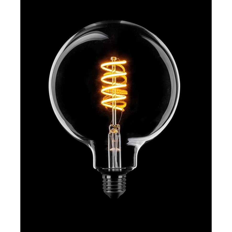 Eth Led spiraal Globe 125mm E27 8W dimtone van 2700K naar 2200K Helder - De Smid Verlichting