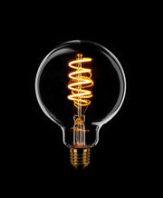 Globe bol lamp G95 Filament spiraal LED 7,5w E27 240v 2200k dimbaar Helder