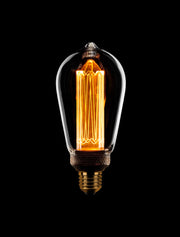 Edison “kooldraad” LED ST64 Lichtbron 1-2-4w E27 240v 2400k 3-stappen dimbaar Helder