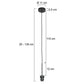 Steinhauer 3602ZW Losse pendel Sparkled Zwart