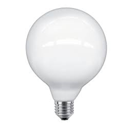 Led Globe 125mm E27 8w/100w 2700k dimbaar 1000L opaal glans glas - De Smid Verlichting