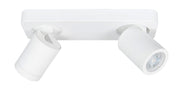 Oliver 2-Lichts Balk Spot IP44 Wit S7438.00