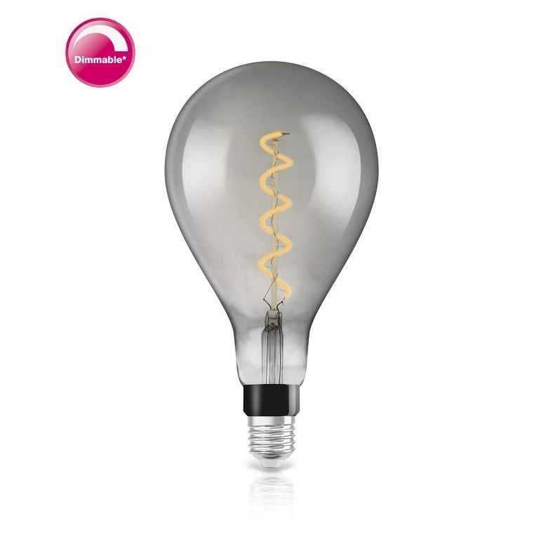 Osram Vintage 1906 Globe Druppel Smokey A160 5watt E27 49098 - De Smid Verlichting