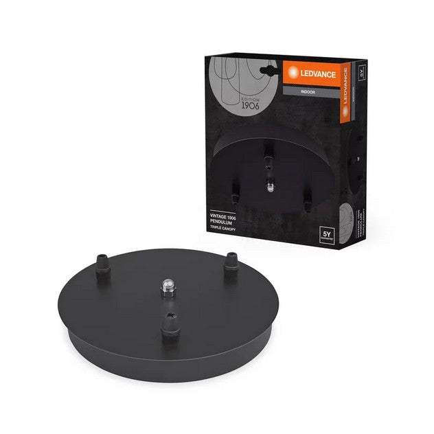 Osram Vintage 1906 Losse Plafonplaat Zwart E27 49165
