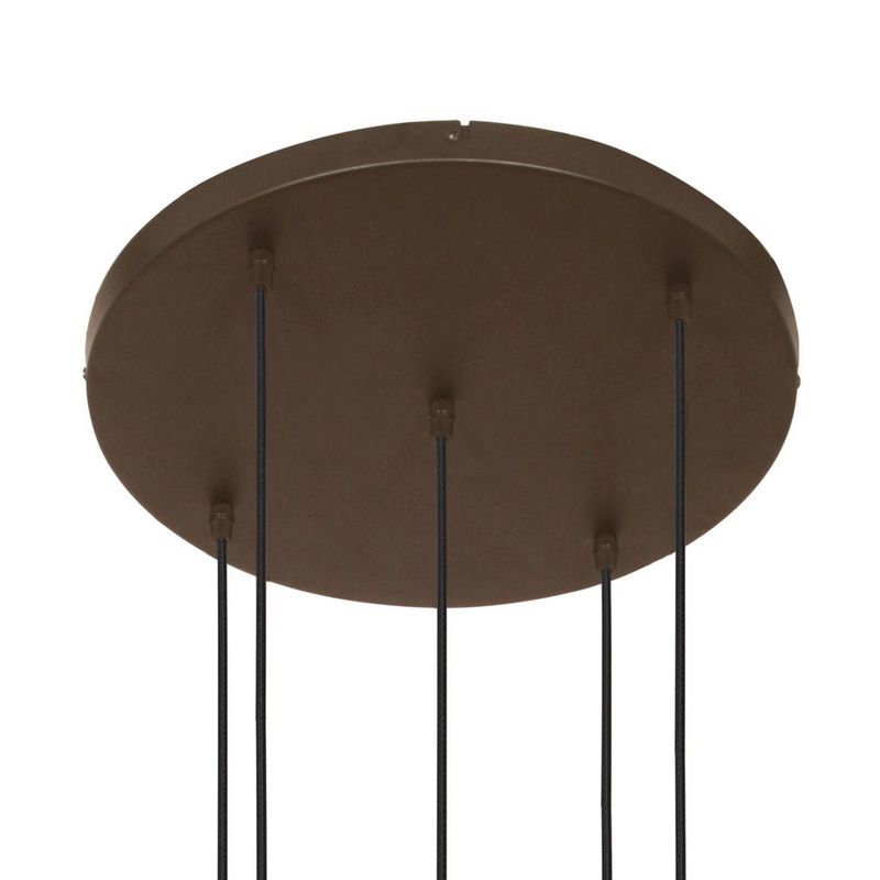 Steinhauer Vide Hanglamp Bollique 2730CA Cacao 5 lichts E27 fitting