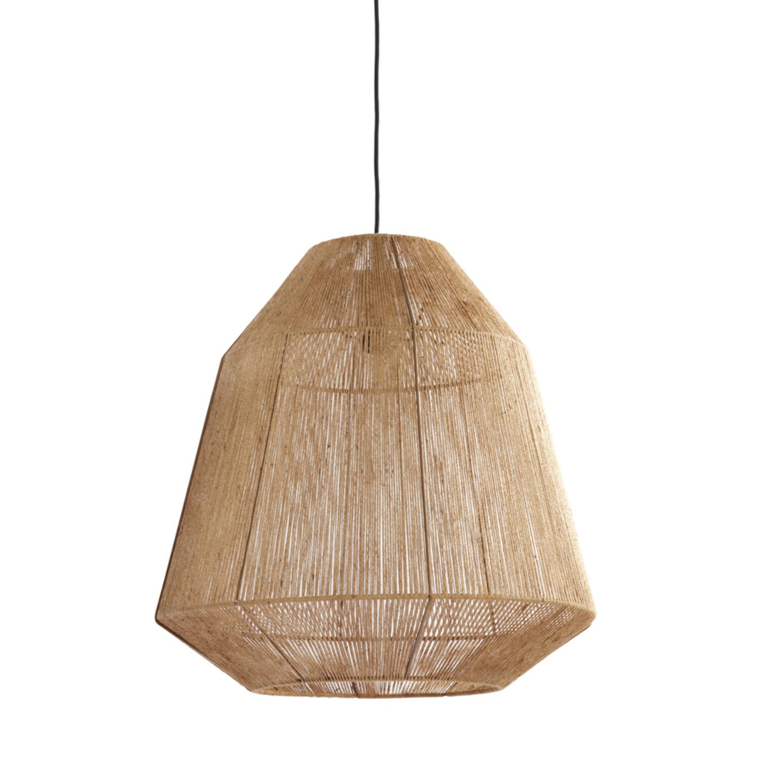 Hanging lamp Ø60x60 cm MALVA jute natural
