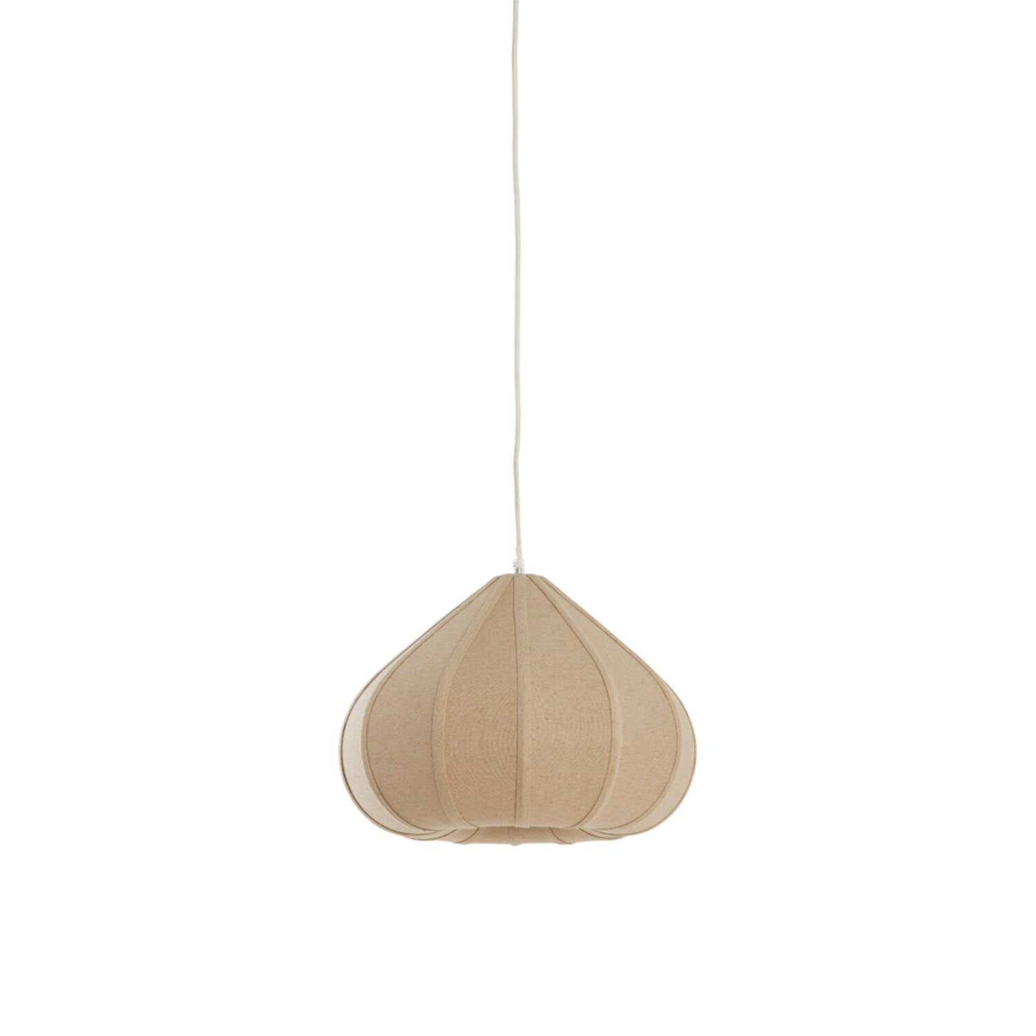 Hanging lamp Ø40x28,5 cm ZUBEDA linen natural