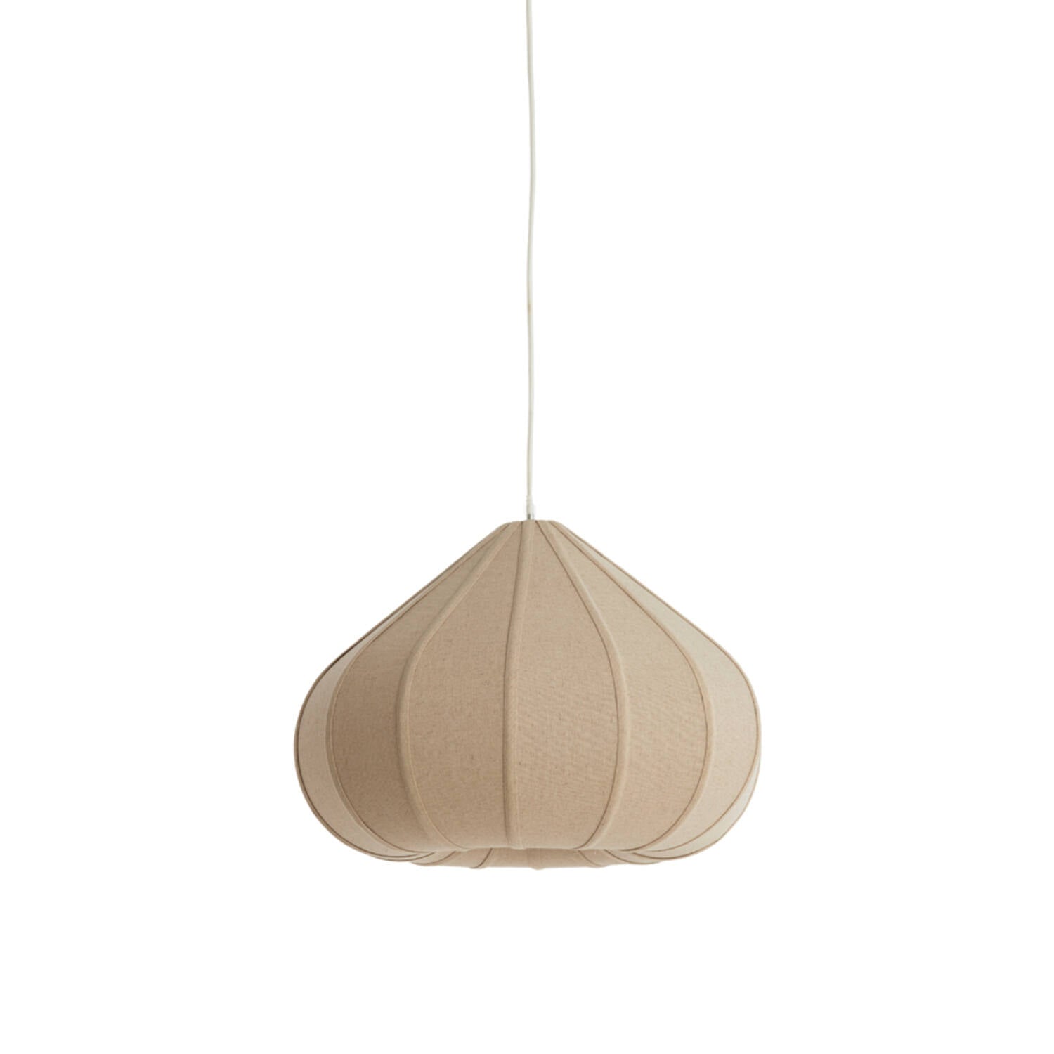 Hanging lamp Ø50x34 cm ZUBEDA linen natural