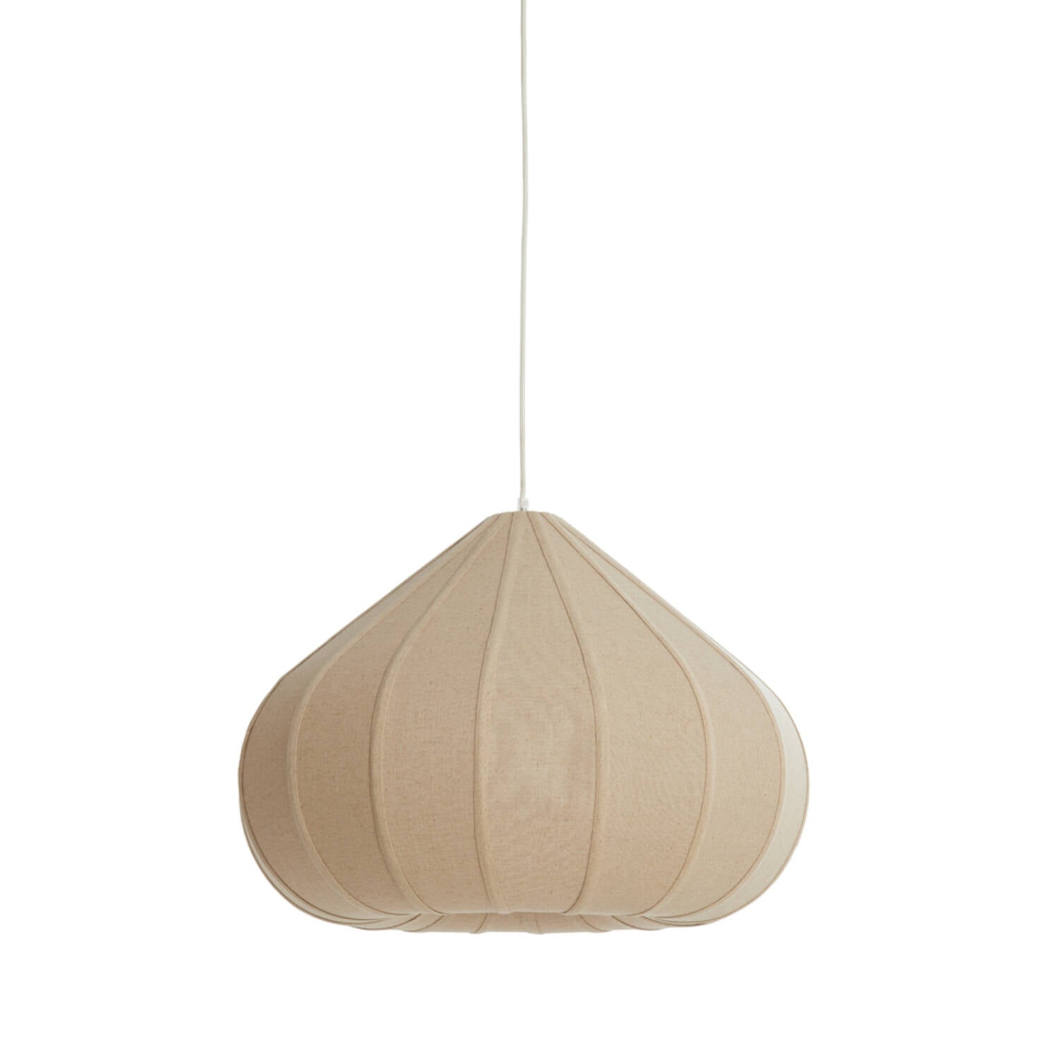 Hanging lamp Ø60x42,5 cm ZUBEDA linen natural