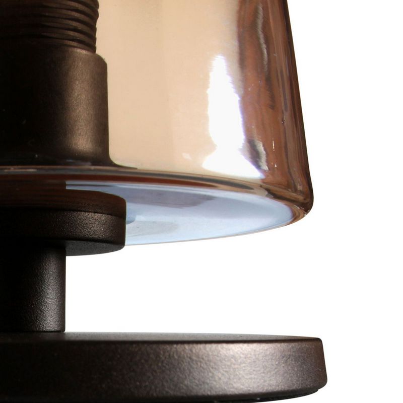Steinhauer Ancilla Tafellamp 3101CA On/Off Cacao/Amber Glas