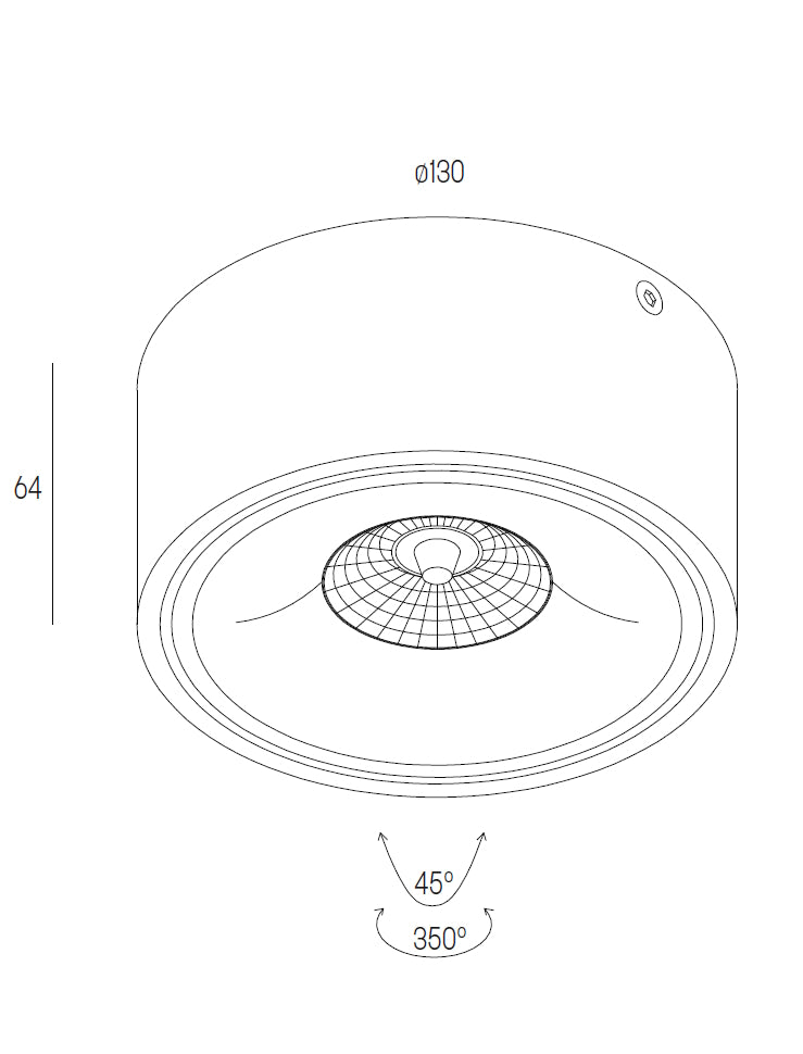 Saturn N Opbouwspot Spot – Wit Warm Wit 2700K Dimbaar 3140-1-88