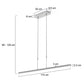 Steinhauer Bande Hanglamp 3319ST Staal (Geborsteld Staal) 114,5cm De Laatste Showroom model