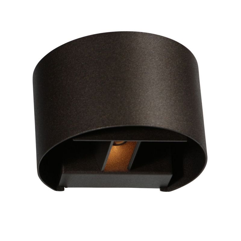 Steinhauer Muro "Rond" Wandlamp Cacao inclusief LED Lichtbron G9