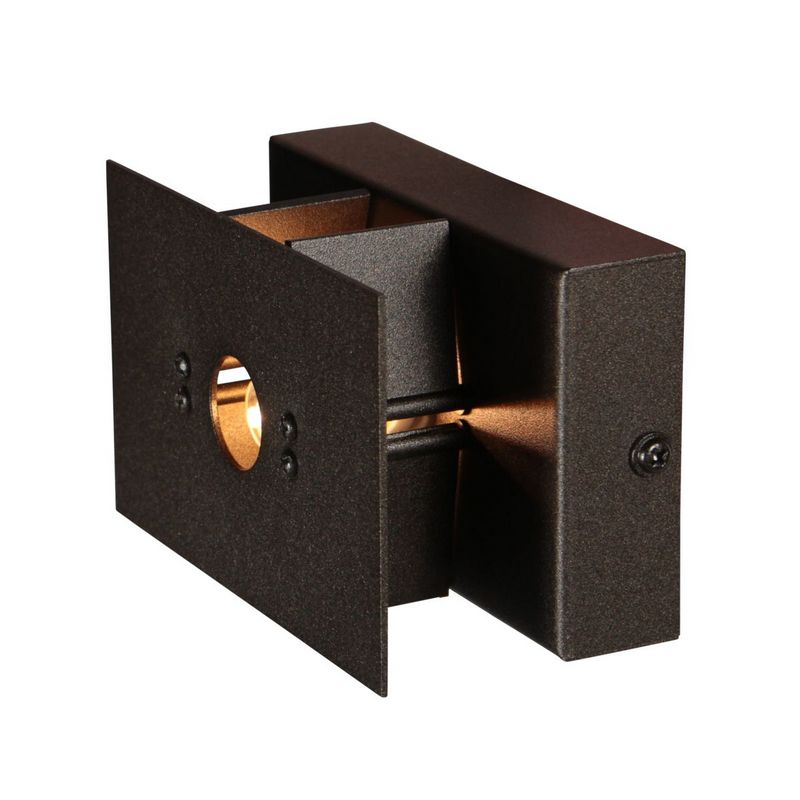 Steinhauer Muro Rechthoekig Wandlamp Cacao inclusief LED Lichtbron G9
