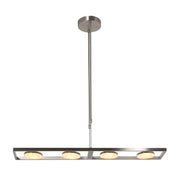 Steinhauer Soleil Flex 4-Lichts Hanglamp 3516ST (RVS look) Geborsteld metaal