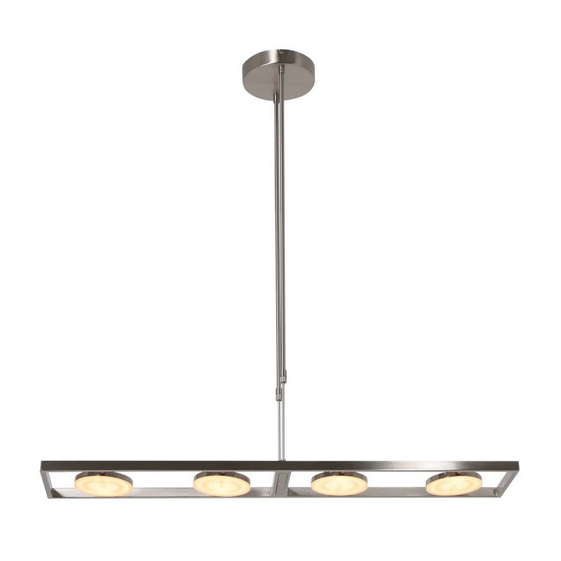 Steinhauer Soleil Flex 4-Lichts Hanglamp 3516ST (RVS look) Geborsteld metaal