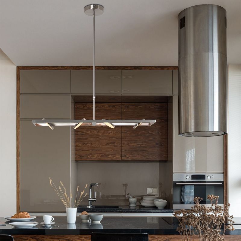 Steinhauer Soleil Flex 4-Lichts Hanglamp 3516ST (RVS look) Geborsteld metaal