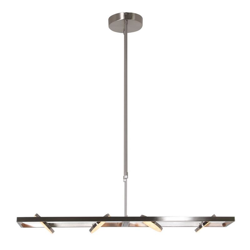 Steinhauer Soleil Flex 4-Lichts Hanglamp 3516ST (RVS look) Geborsteld metaal