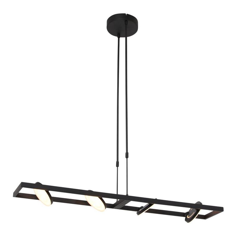 Steinhauer Soleil Flex 4-Lichts Hanglamp 3516ZW Zwart