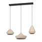 Torremolinos 3-Lichts Hanglamp zand