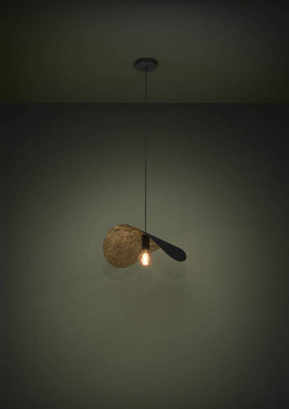 Saceda 1-Lichts hanglamp zwart-goud 53cm De Laatste Showroom model