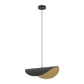 Saceda 1-Lichts hanglamp zwart-goud 53cm De Laatste Showroom model