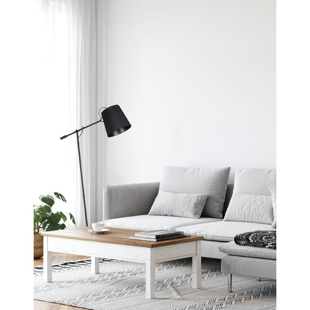 Granadillos Vloerlamp met stoffenkap Zwart - De Smid Verlichting