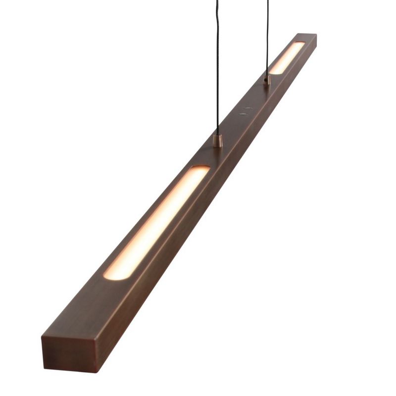 Bande LED Hanglamp 114cm met Cable lift Brons