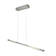 Bande LED Hanglamp 114cm met Cable lift Nikkelmat