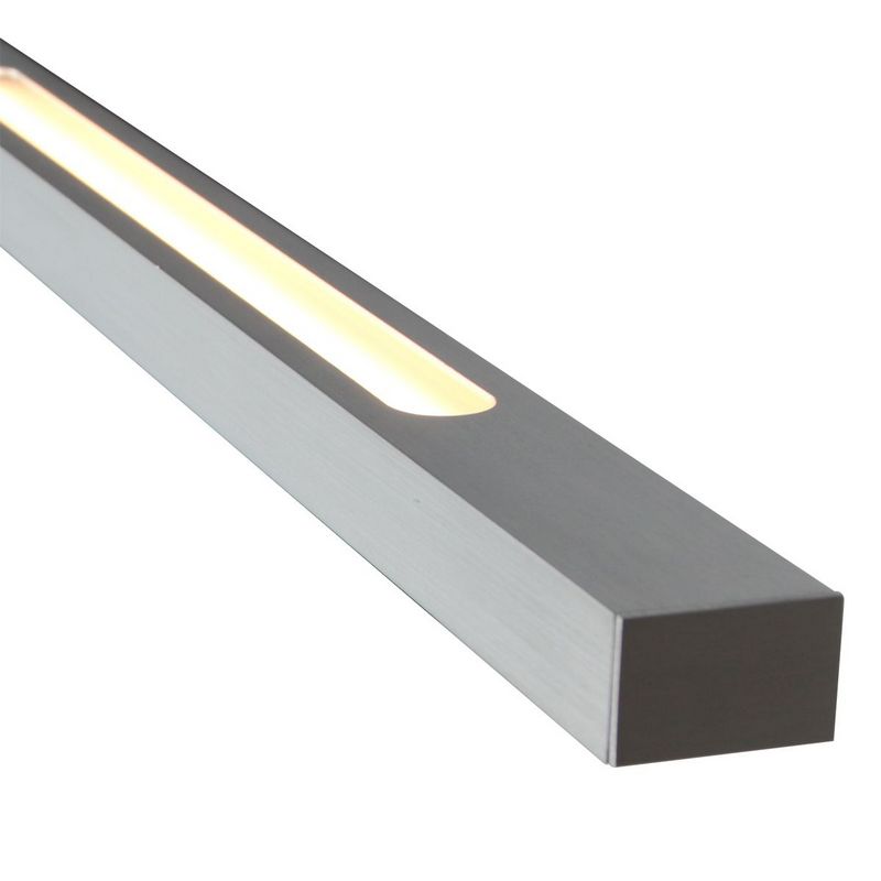 Bande LED Hanglamp 114cm met Cable lift Nikkelmat