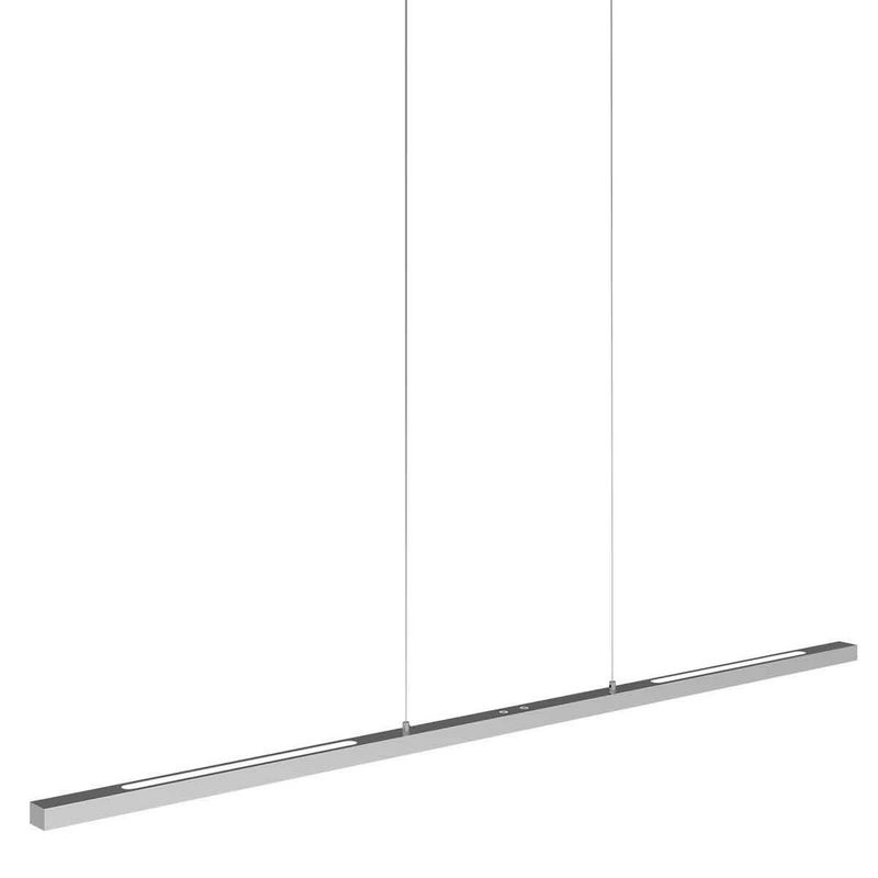 Bande LED Hanglamp 114cm met Cable lift Nikkelmat