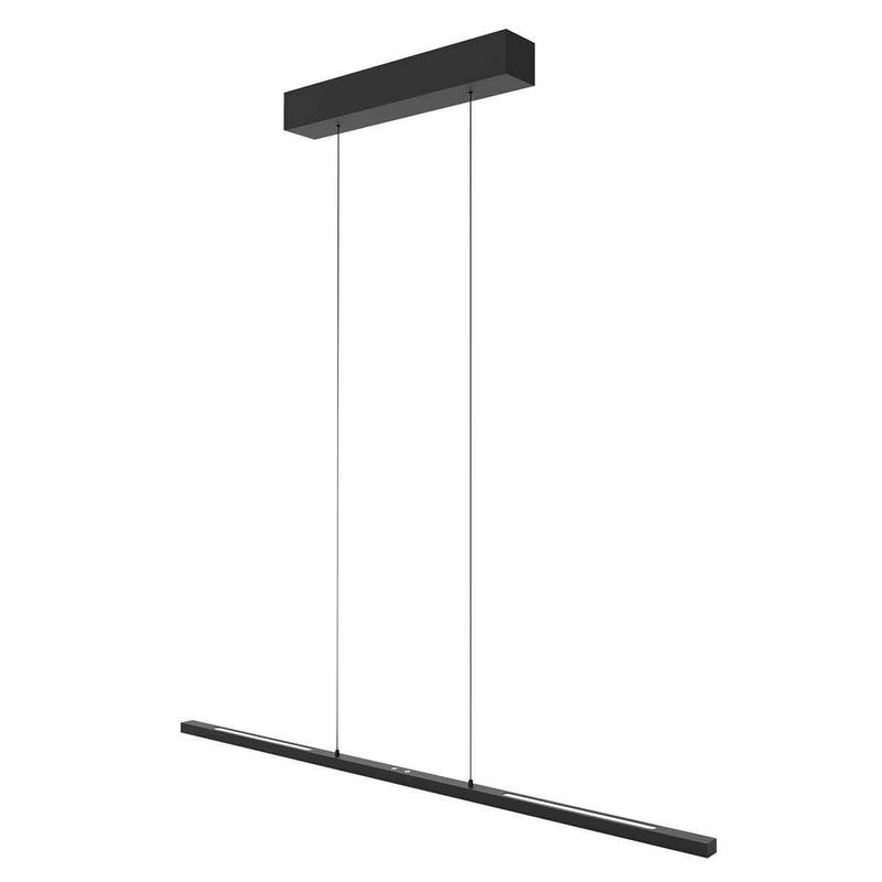 Bande LED Hanglamp 114cm met Cable lift Zwart