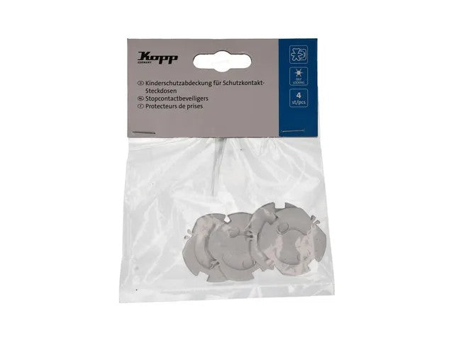 beveiliging Stopcontact plak 4 stuks  wit