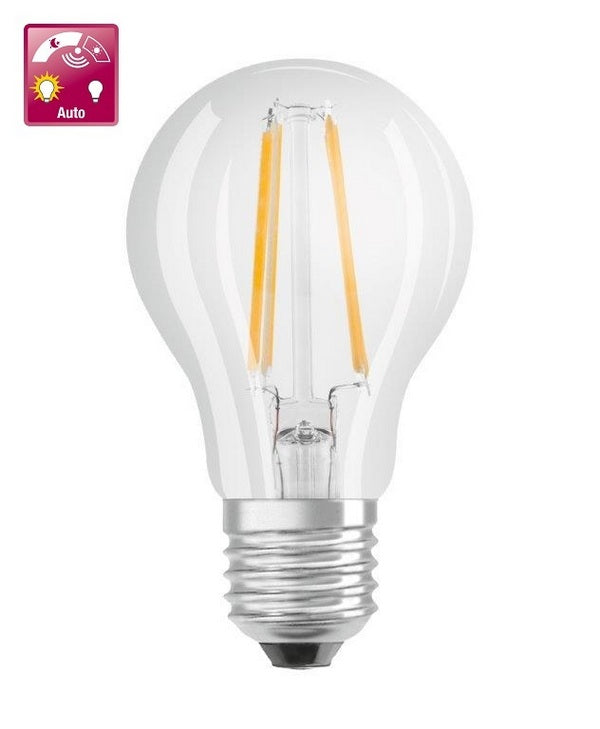 Osram F-LED Dag en Nacht licht Sensor CLA60 827 7,3W E27