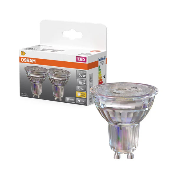 Osram LED Spot (niet dimbaar)PAR1650 3,7watt/50w GU10/827 (2-Pack)