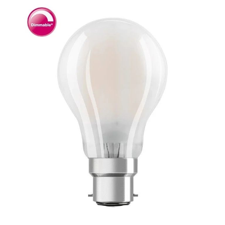 Osram A60 LED Lamp F-LED CLA60M Dimbaar 8,5watt 827 B22 Mat - De Smid Verlichting
