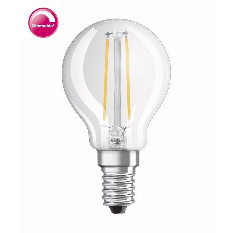 Osram Kogellamp dimbaar F-LED CLP25H DIM 2,8W 827 E14 Helder - De Smid Verlichting