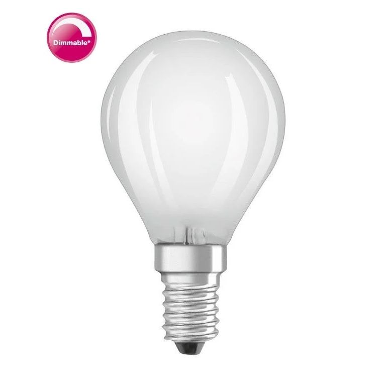 Osram Kogellamp F-LED CLP40M Dimbaar 4,8watt 827 E14 Mat - De Smid Verlichting