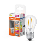 Osram Kogellamp Warm Wit F-LED CLP25H 1,8W 827 E27 Helder Dimbaar