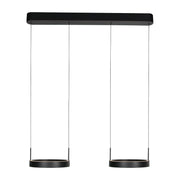 Mykty 2-Lichts Hanglamp  Zwart met Cable Lift Systeem 6000Lumen