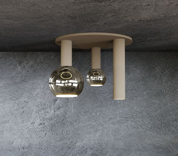 Ztahl Riva Plafondlamp Rond 3- Lichts 4365-9005 Mat Zwart