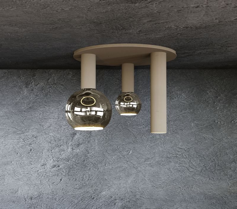 Ztahl Riva Plafondlamp Rond 3- Lichts 4365-9005 Mat Zwart