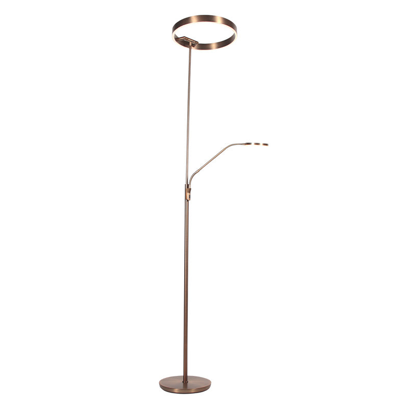Steinhauer Soleil 2 Vloerlamp Uplight met Zijarm Brons