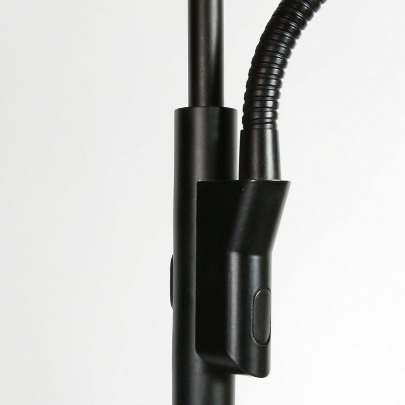 Steinhauer Soleil 2 Vloerlamp Uplight met Zijarm Zwart 4388ZW