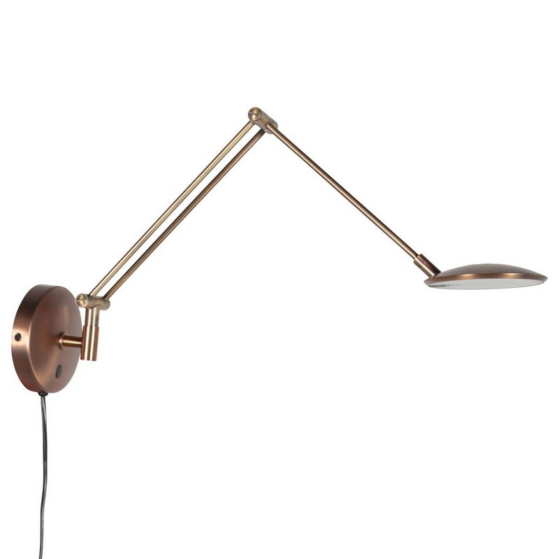 Steinhauer Wandlamp Zenith2 Brons 4392BR met pushdimmer en afstandsbediening