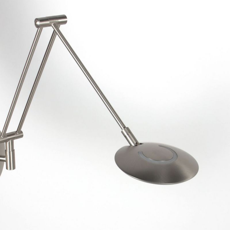Steinhauer Wandlamp Zenith2 Satijn Staal 4392ST met pushdimmer en afstandsbediening