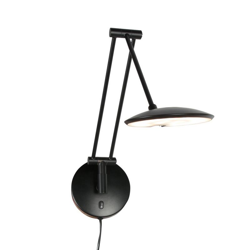 Steinhauer Wandlamp Zenith2 Mat Zwart 4392ZW met pushdimmer en afstandsbediening
